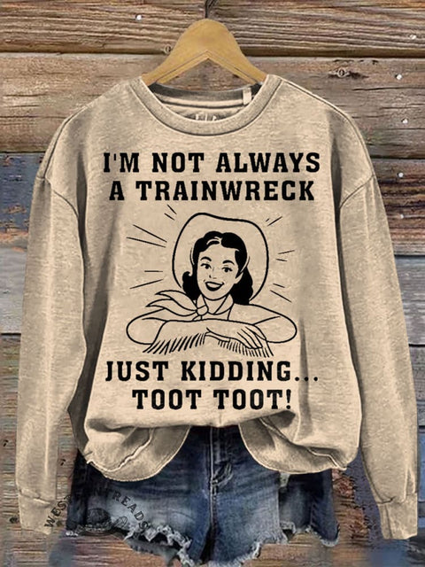 Funny Prints Casual Cotton Sweatshirt