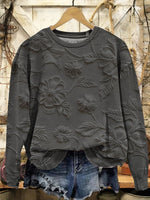 Floral Pattern Women's V-neck Casual T-Shirt