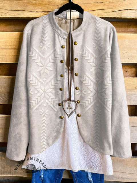 Aztec Print Women's Print Casual Jacket
