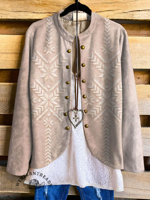 Aztec Print Women's Print Casual Jacket