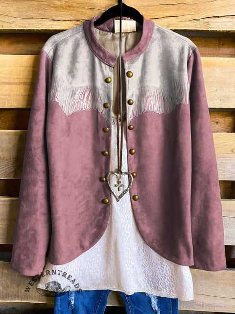 Western Style Women's Print Casual Jacket