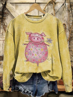 Vintage Farm Animal Art Print T-shirt