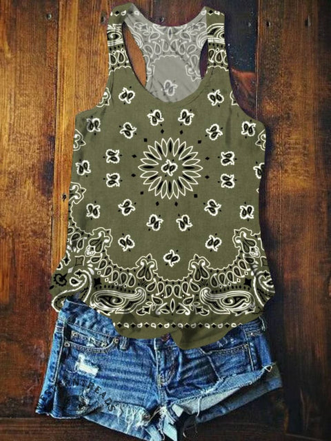 Women's Paisley Tank Top