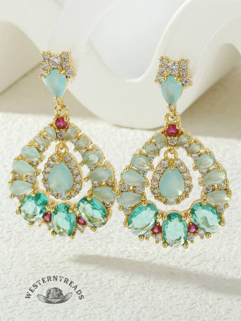 Drop Shaped Stud Earrings
