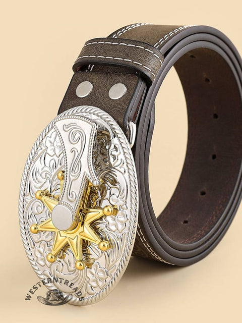 Retro Western Cowboy Belt