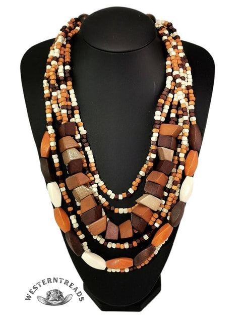Bohemian Multi-layered Beaded Long Necklace