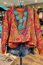 Classic Graphic Print Sweatshirt