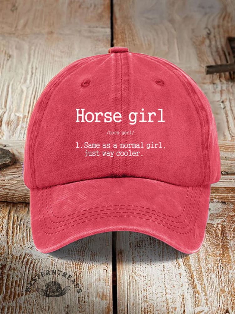 Horse Girl Printed Unisex Hat