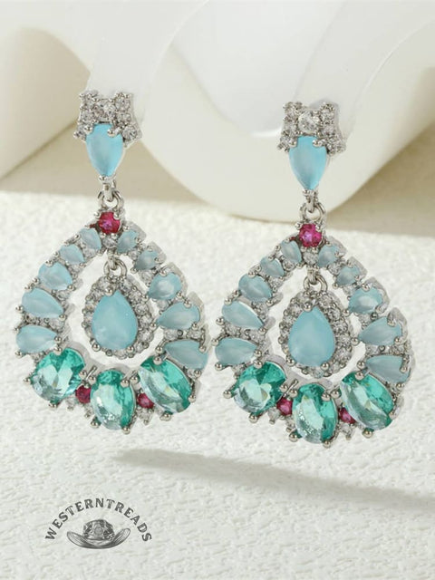 Drop Shaped Stud Earrings