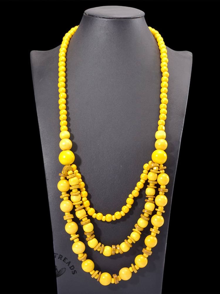 Bohemian Vintage Beaded Long Necklace