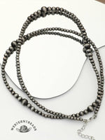 Vintage Ethnic Beaded Necklace Long Necklace