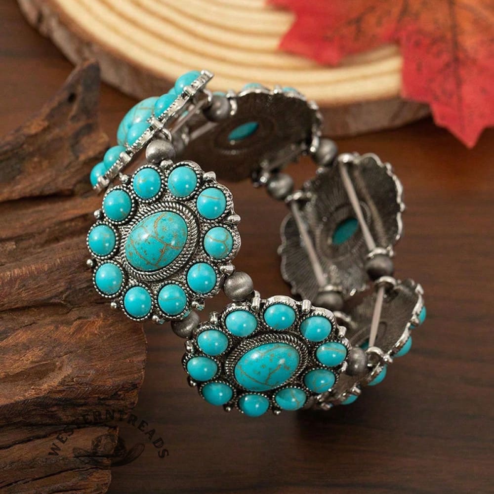 Vintage Ethnic Turquoise Bracelet