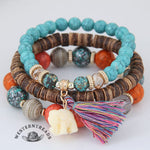 Beaded Boho Tassel Bracelet