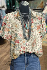 Limited time super low price ⚡Retro Paisley Floral Print Casual Hoodie Sweatshirt