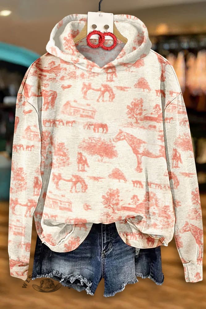 Women's Western Hoodie Sweatshirt
