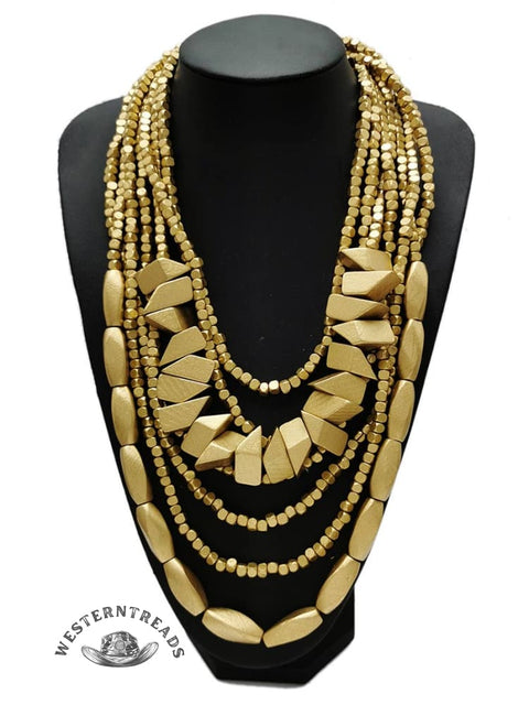 Bohemian Multi-layered Beaded Long Necklace