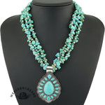 Boho Vintage Turquoise Necklace