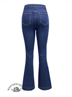 Women's High Waist Straight Jeans Pants