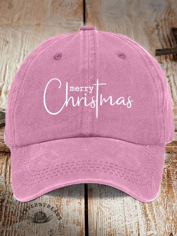 UnisexMerry ChristmasPrint Baseball Cap