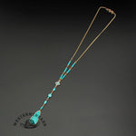 Classic Turquoise Long Beaded Necklace
