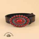 Ethnic Red Turquoise Belt