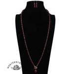 Elegant Pearl Necklace Earring Set