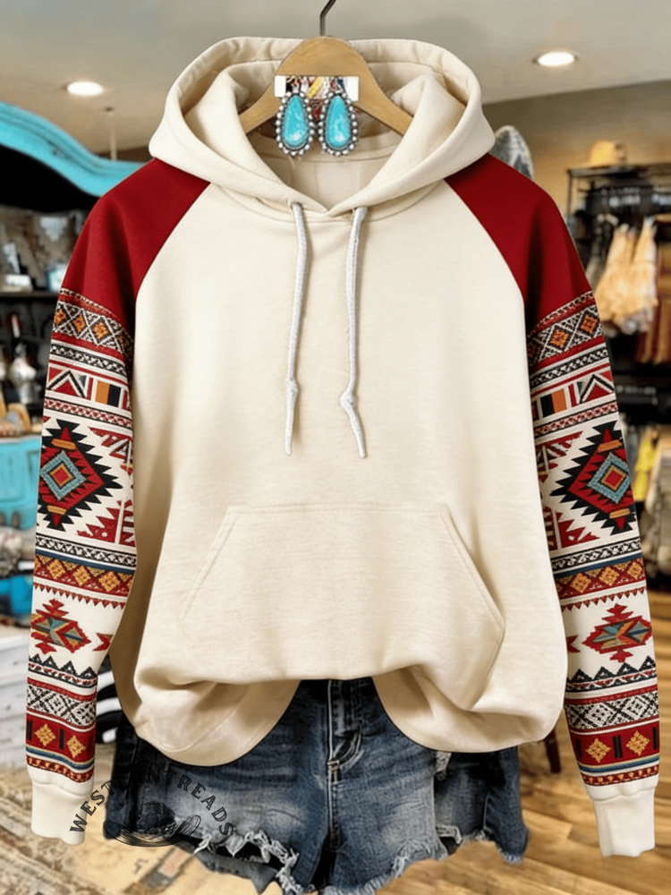 Women's Aztec Hoodie Sweatshirt