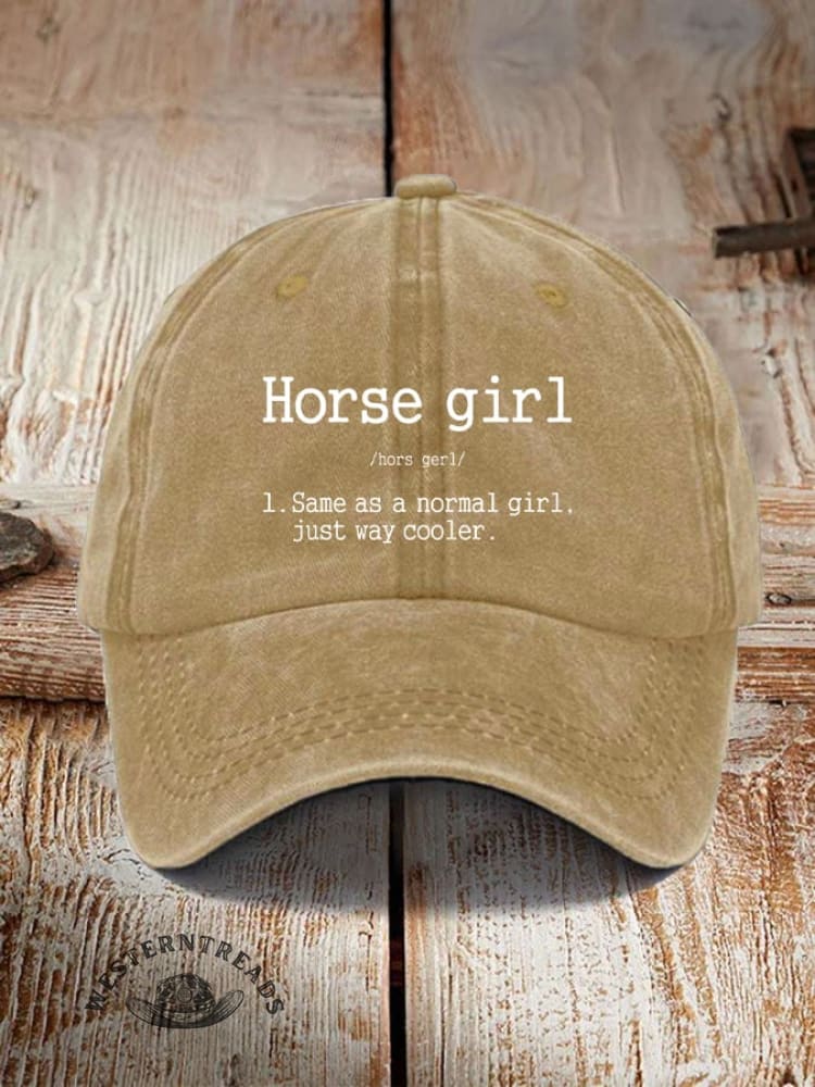 Horse Girl Printed Unisex Hat