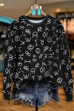 Retro Western Special Pictogram Symbol Sweatshirt