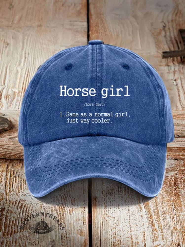 Horse Girl Printed Unisex Hat