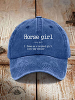 Horse Girl Printed Unisex Hat