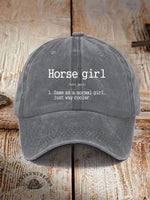Horse Girl Printed Unisex Hat
