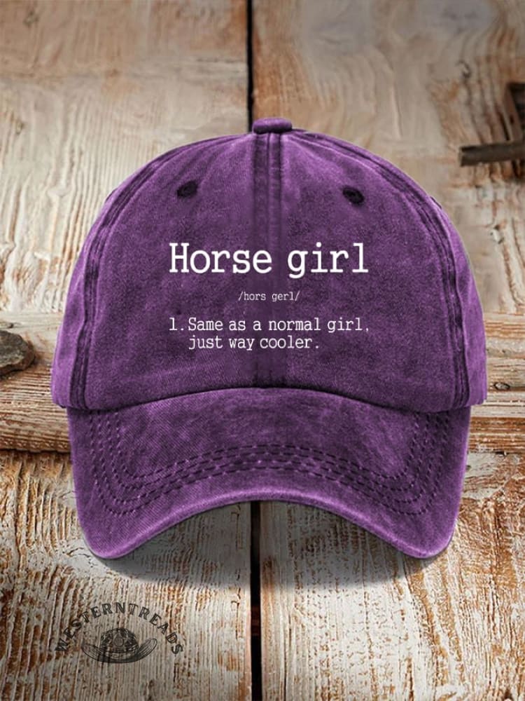 Horse Girl Printed Unisex Hat