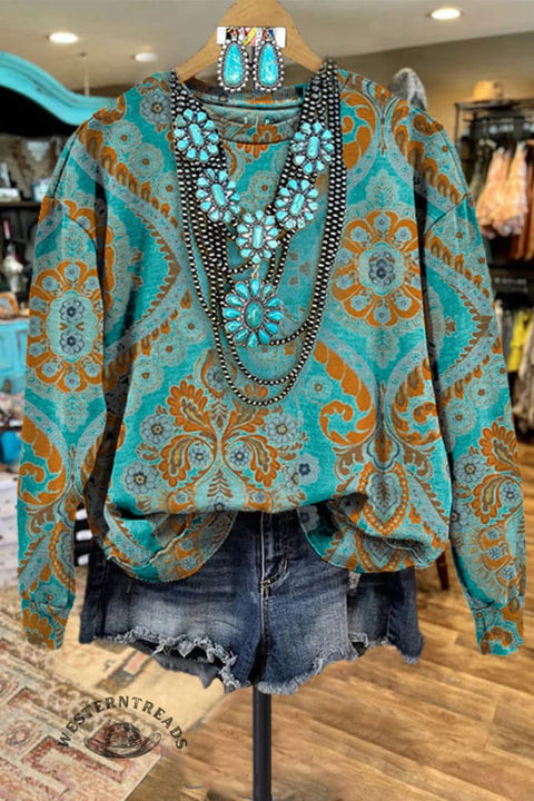🔥Global best-selling🔥Classic Western Printed Sweatshirt