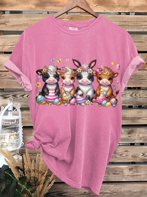 Easter Day Highland Cows T-shirt
