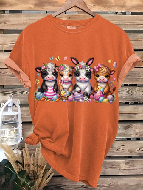 Easter Day Highland Cows T-shirt