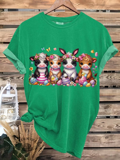 Easter Day Highland Cows T-shirt