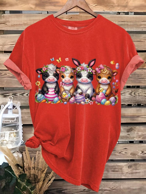 Easter Day Highland Cows T-shirt