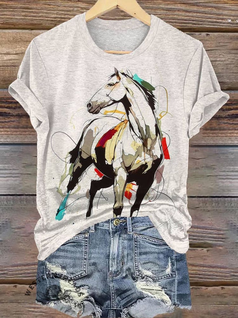 Horse Art Print T-shirt
