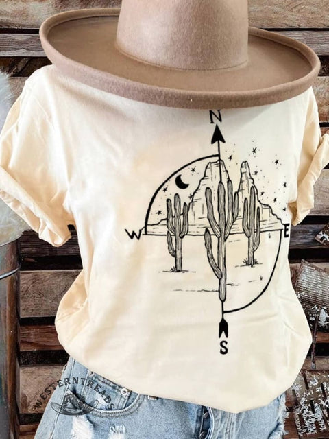 Desert Cactus Art Print T-shirt