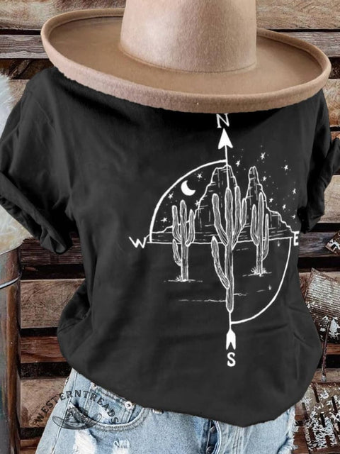 Desert Cactus Art Print T-shirt