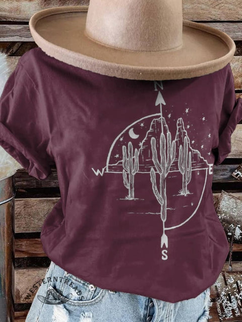 Desert Cactus Art Print T-shirt