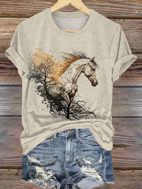 Horse Art Print T-shirt