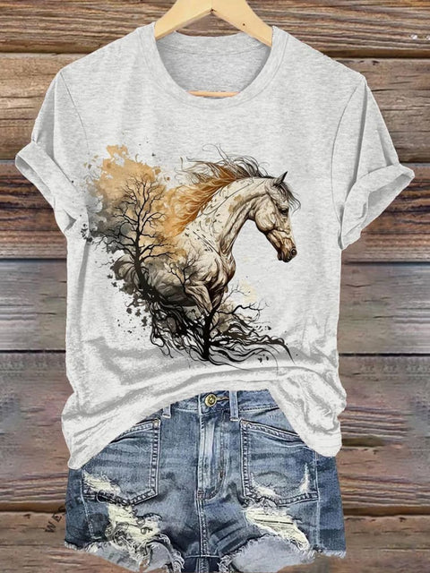 Horse Art Print T-shirt
