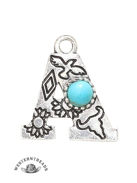 Genuine Turquoise Alphabet Pendant Charms – DIY Jewelry Accessories