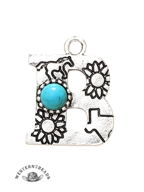 Genuine Turquoise Alphabet Pendant Charms – DIY Jewelry Accessories