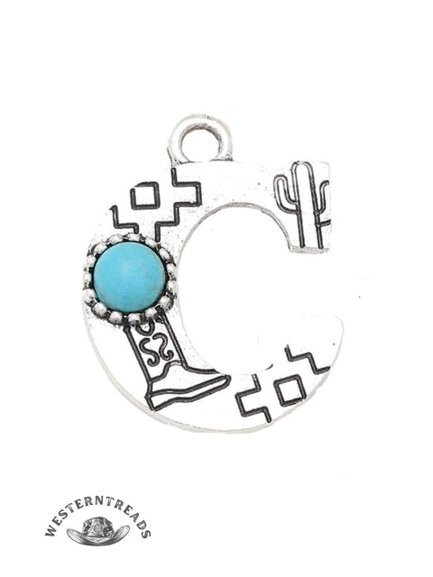 Genuine Turquoise Alphabet Pendant Charms – DIY Jewelry Accessories
