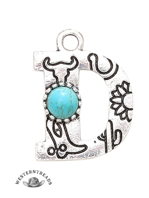 Genuine Turquoise Alphabet Pendant Charms – DIY Jewelry Accessories