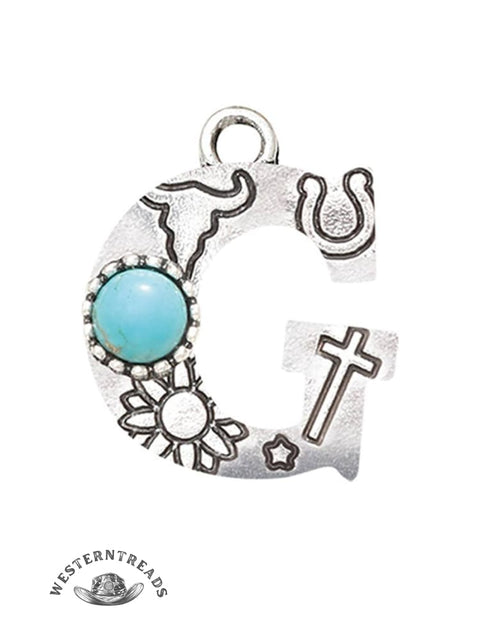 Genuine Turquoise Alphabet Pendant Charms – DIY Jewelry Accessories