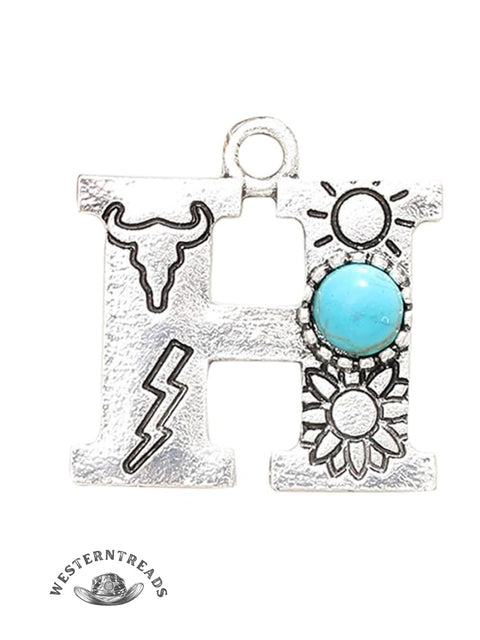 Genuine Turquoise Alphabet Pendant Charms – DIY Jewelry Accessories